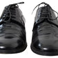 Dolce & Gabbana Black Polished Leather Formal Dress Shoes