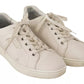 Dolce & Gabbana White Casual Leather Logo Men Sneakers Shoes