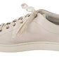 Dolce & Gabbana White Casual Leather Logo Men Sneakers Shoes