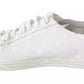 Dolce & Gabbana White Saint Tropez Lace Up Men Sneakers Men Shoes