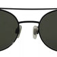 Dolce & Gabbana Matte Black Steel Frame Green Lens DG2245 Sunglasses