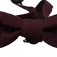 Dolce & Gabbana Bordeaux Silk Adjustable Neck Men Bow Tie