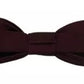 Dolce & Gabbana Bordeaux Silk Adjustable Neck Men Bow Tie