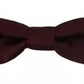 Dolce & Gabbana Bordeaux Silk Adjustable Neck Men Bow Tie