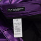 Dolce & Gabbana Purple Shining Men Casual Pants