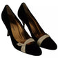 Dolce & Gabbana Black Velvet Ayers High Heels Pumps Shoes