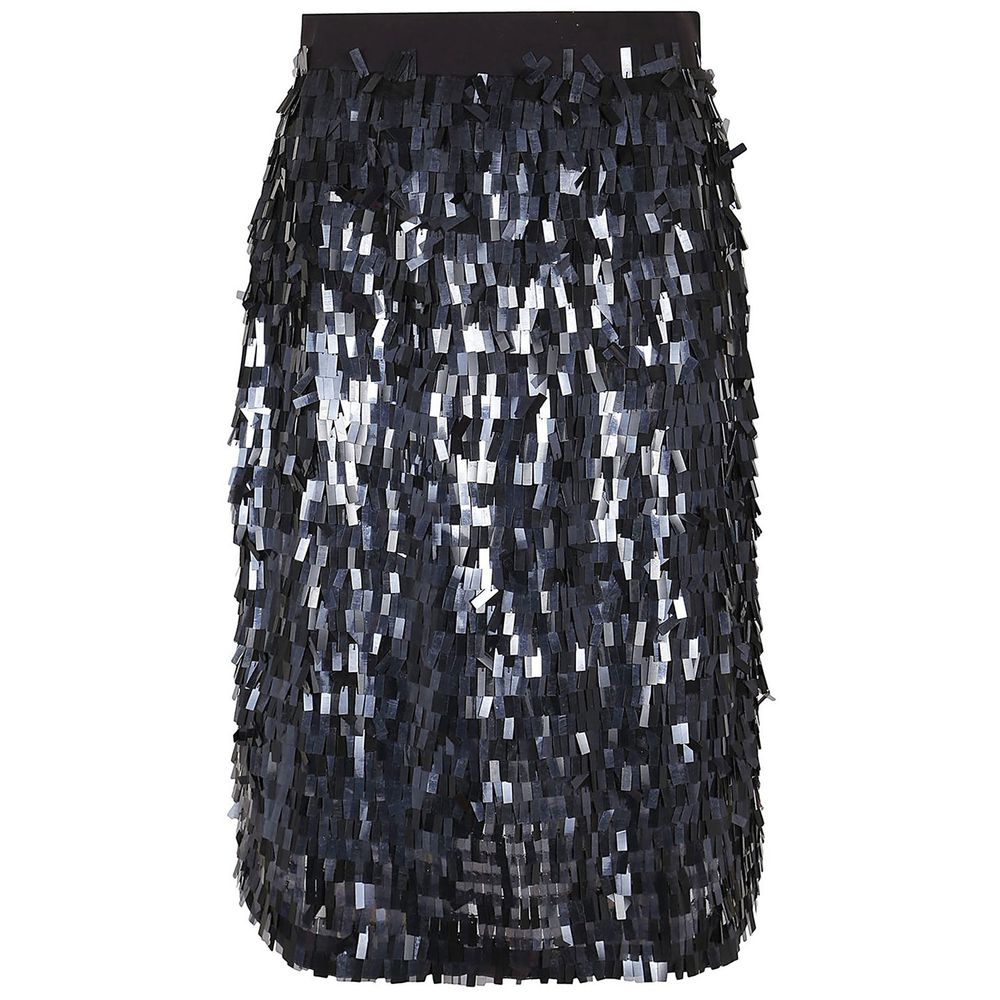 PINKO Black Polyester Skirt