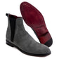 Dolce & Gabbana Gray Leather Di Calfskin Boot