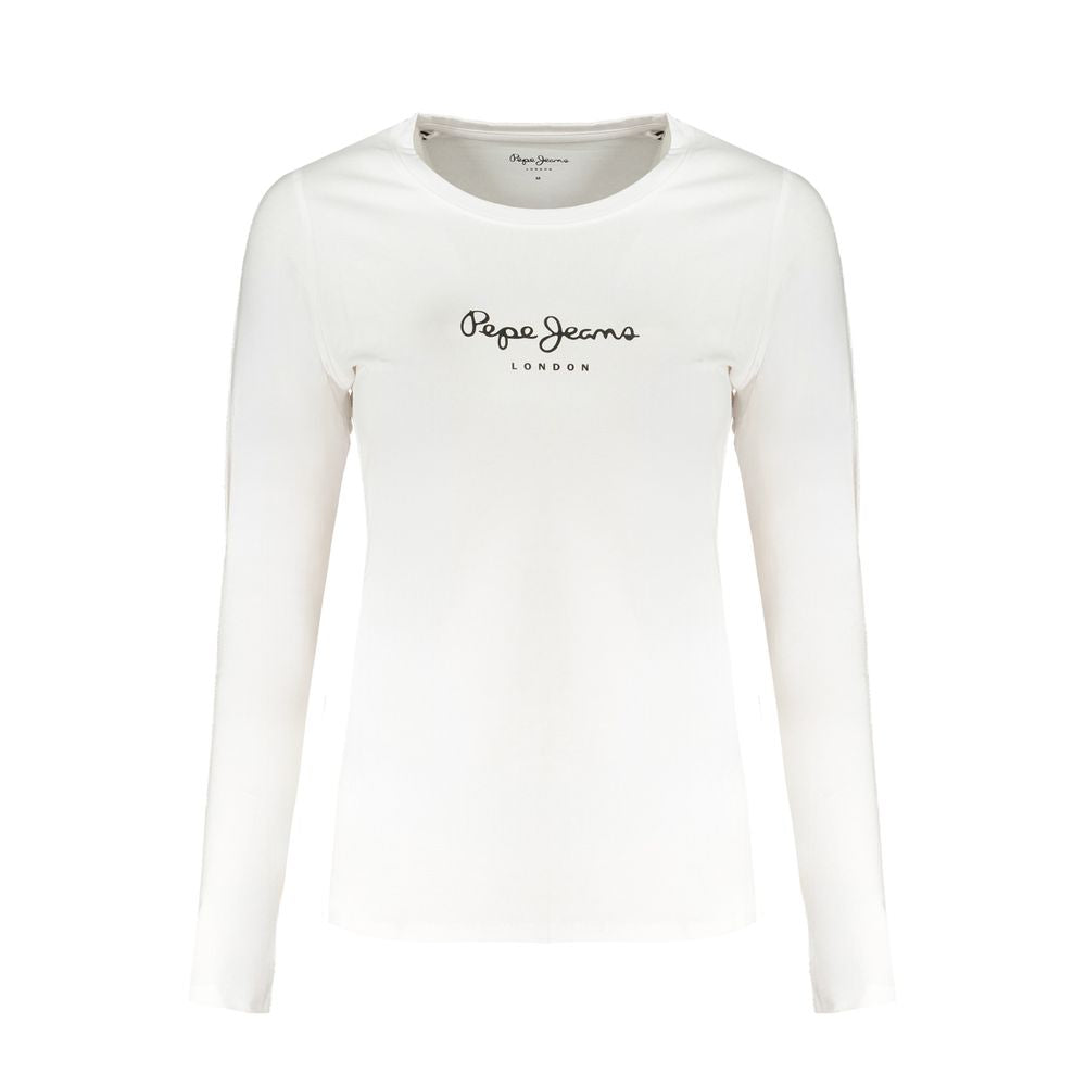 Pepe Jeans White Cotton Tops & T-Shirt