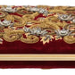 Dolce & Gabbana Red Velvet Gold Frame Clutch Evening Party Purse Bag