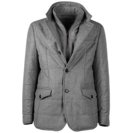 Made in Italy Gray Wool Jacket