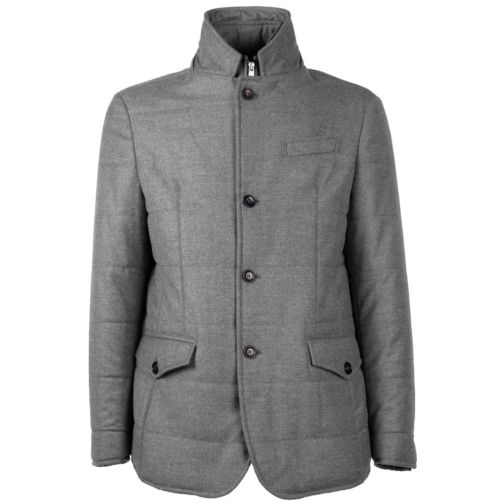 Made in Italy Gray Wool Jacket