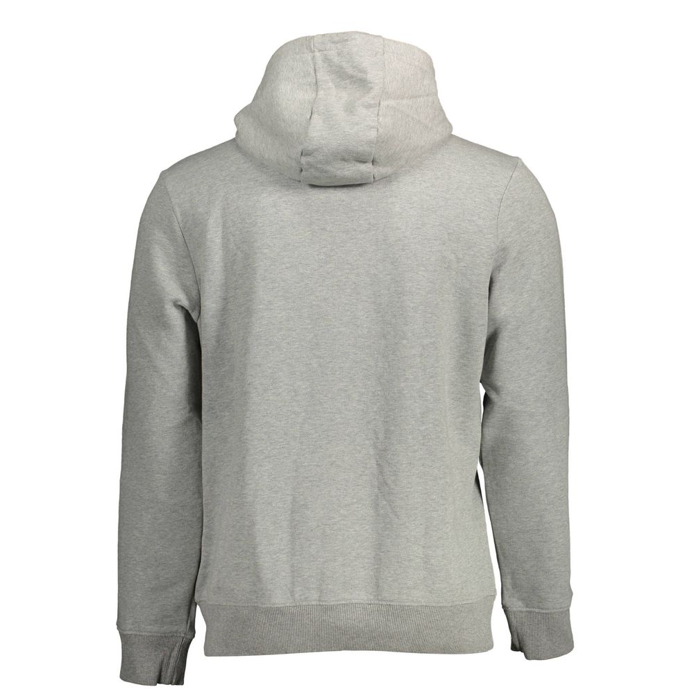 Napapijri Chic Gray Organic Cotton Blend Hoodie