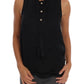 Versace Jeans Chic Sleeveless Black Shirt Blouse