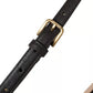 Dolce & Gabbana Dark Brown Leather Gold Metal Buckle Women Belt