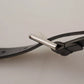 Dolce & Gabbana Black Leather Silver Tone Metal Buckle Classic Belt