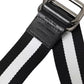 Dolce & Gabbana Orange Canvas Logo Print Metal Buckle Men Belt