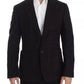 Dolce & Gabbana Bordeaux Alpaca Two Button Jacket Blazer