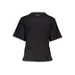 Cavalli Class Elegant Black Cotton Tee with Signature Print