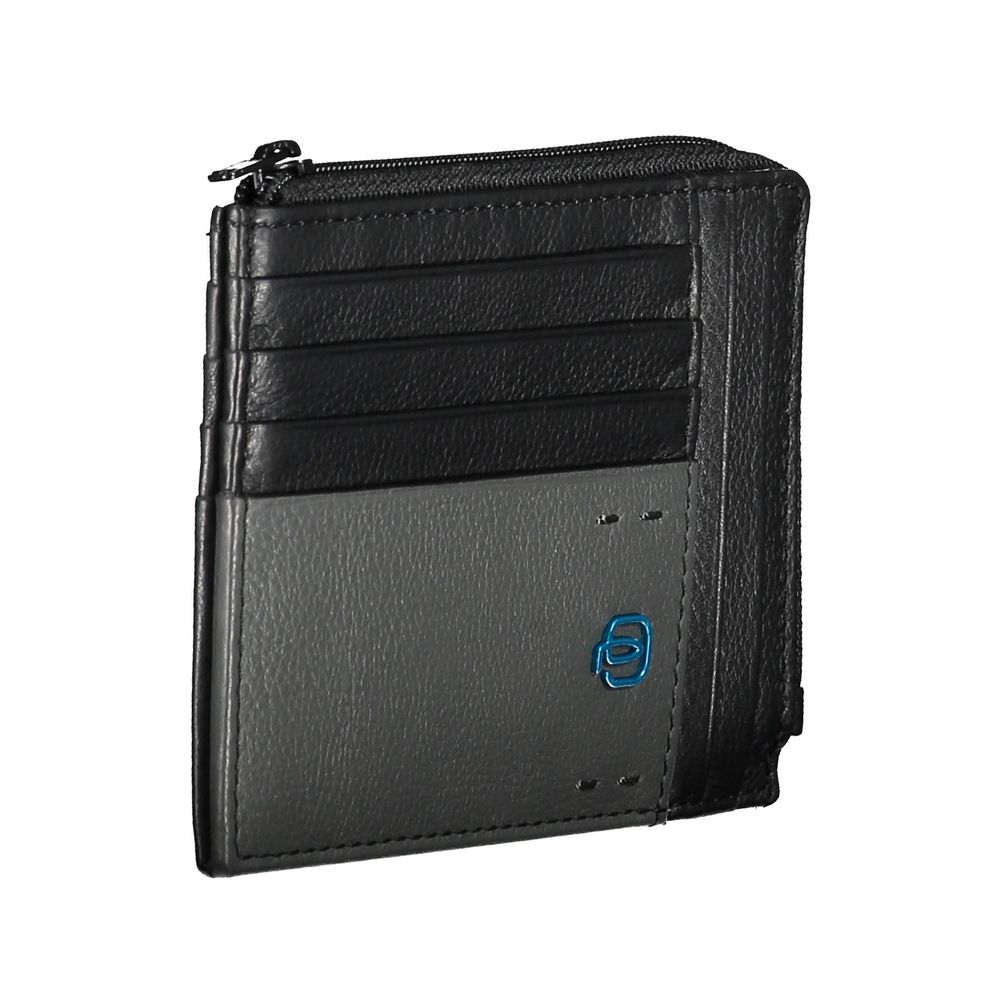 Piquadro "Black Leather Men Wallet"