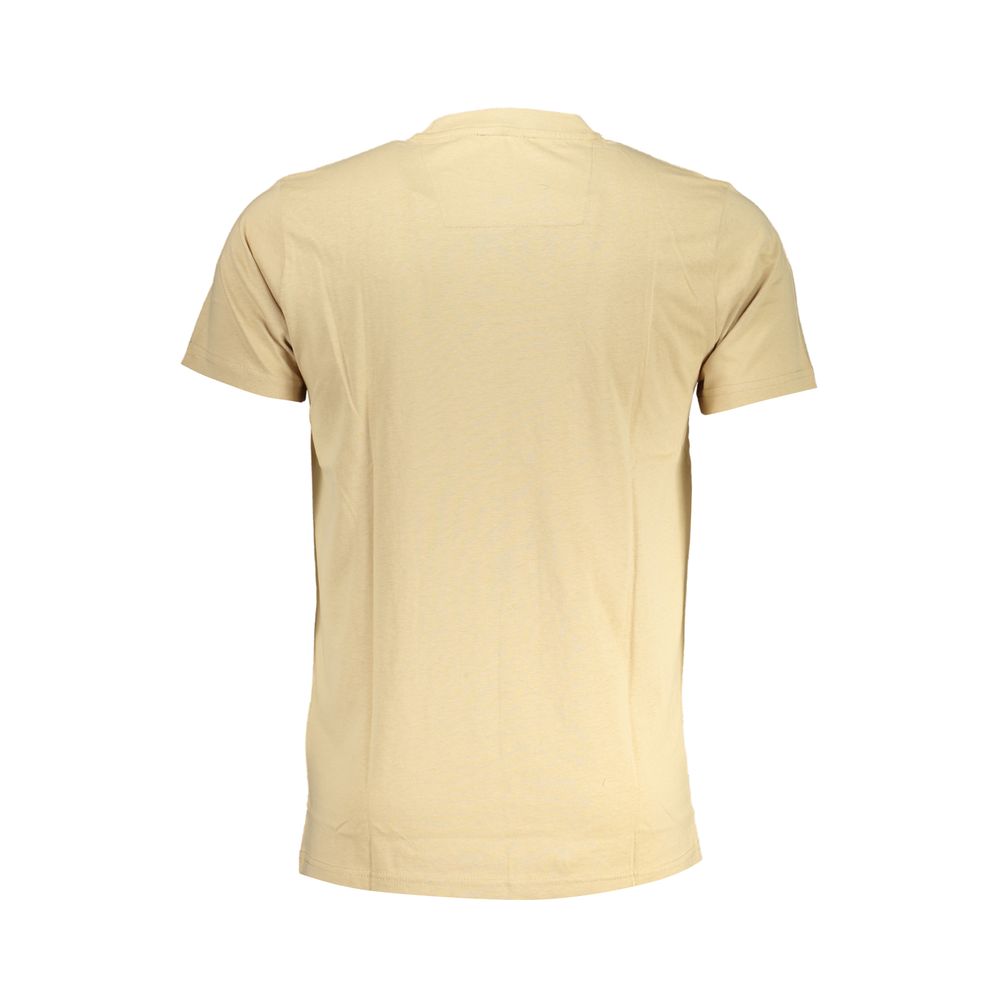 Cavalli Class Beige Cotton T-Shirt