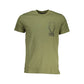 Cavalli Class Green Cotton T-Shirt