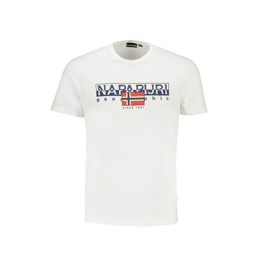 Napapijri White Cotton T-Shirt