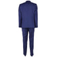 Made in Italy Elegant Gentlemen's Navy Blue Two-Piece Suit