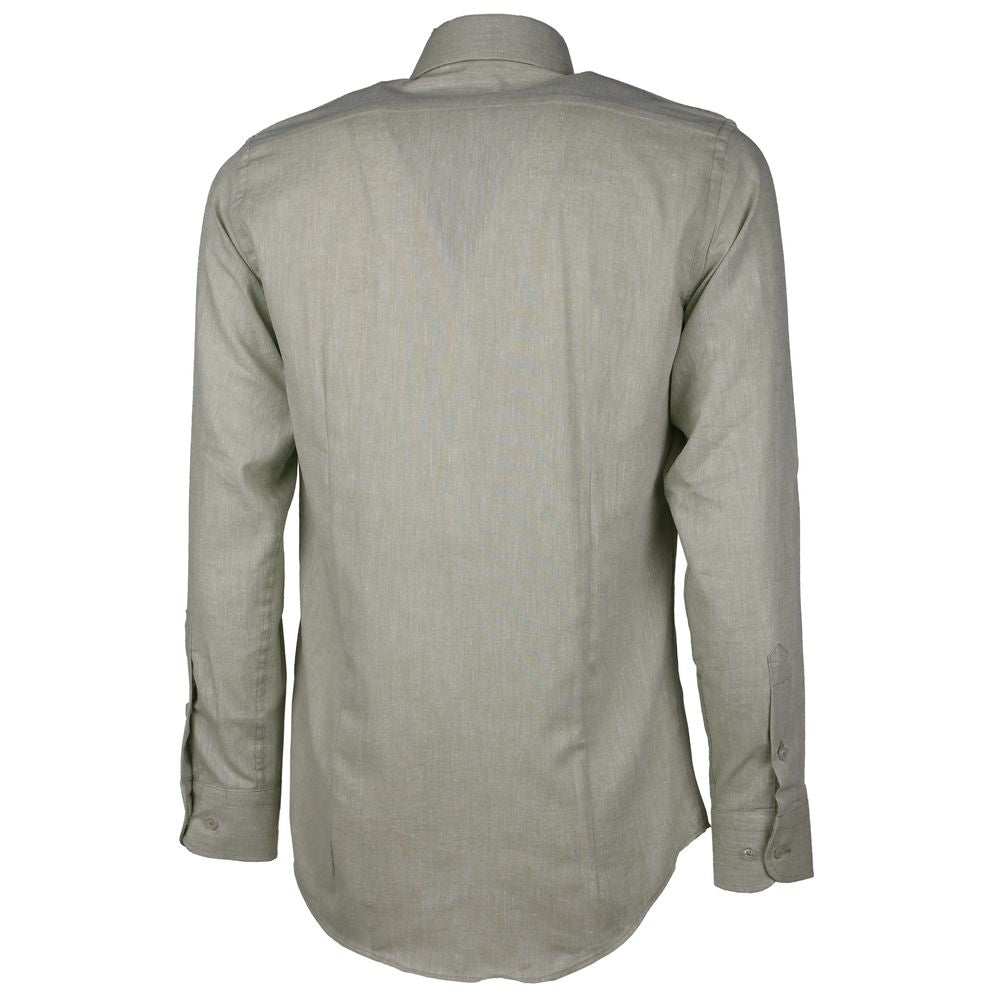 Made in Italy Army Cotton Shirt