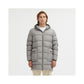 Sleek Dove Grey Centogrammi Hooded Jacket