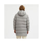 Sleek Dove Grey Centogrammi Hooded Jacket