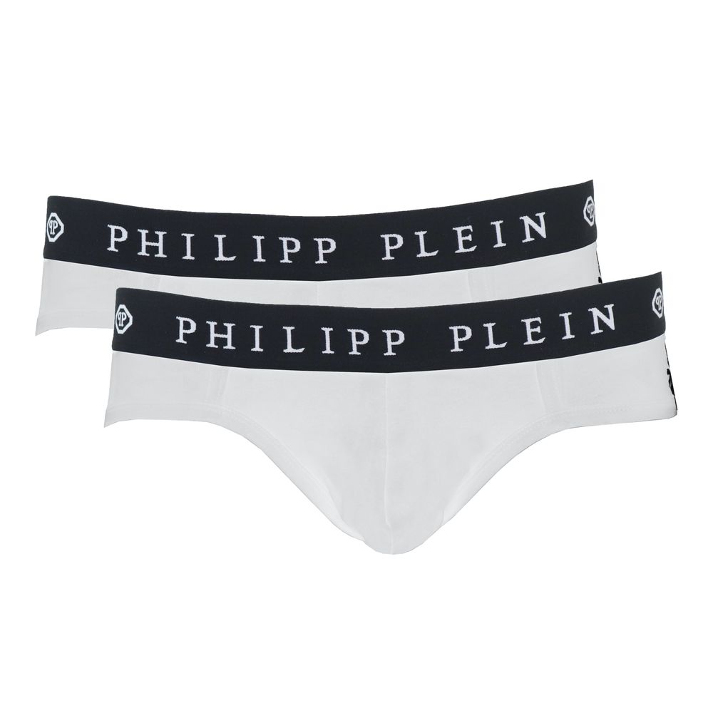 Philipp Plein Elevated White Boxer Shorts Twin-Pack