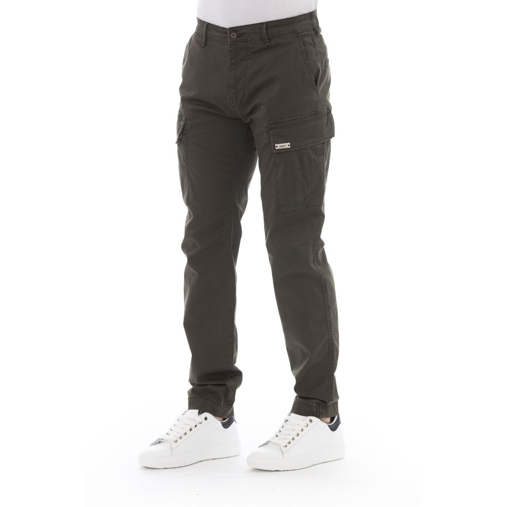 Baldinini Trend Army Cotton Men Cargo Trouser