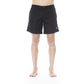 Trussardi Beachwear Black Polyester Men Swim Trunk