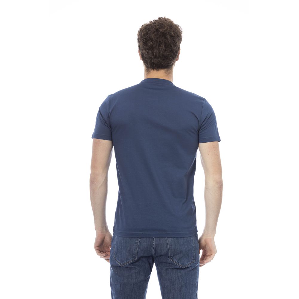 Baldinini Trend Blue Cotton Men T-Shirt