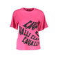 Cavalli Class Pink Cotton Women T-Shirt