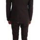 Dolce & Gabbana Elegant Brown Striped Three-Piece Wool Suit