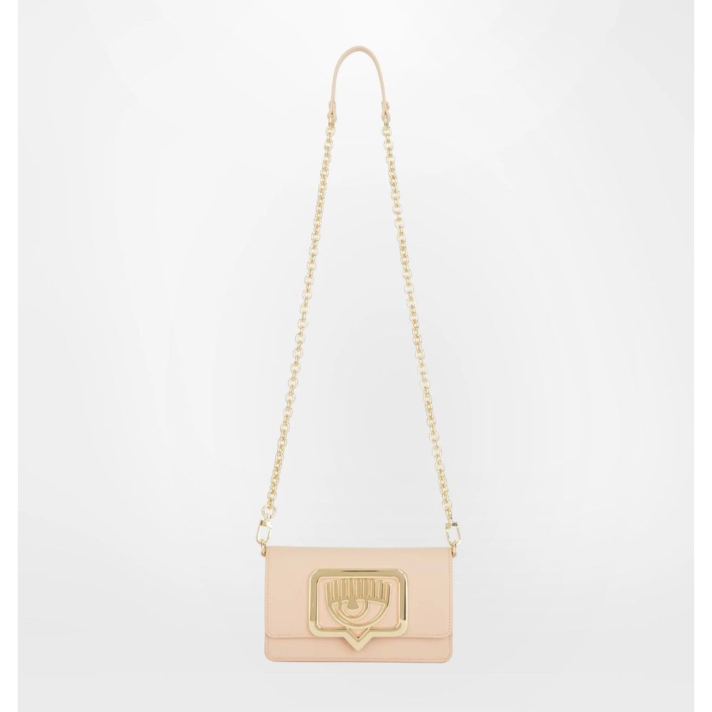 Chiara Ferragni Beige Polyester Women Crossbody Bag