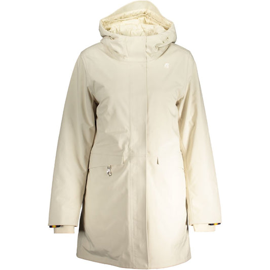 K-WAY Beige Polyester Jackets & Coat