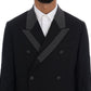 Dolce & Gabbana Elegant Black Double Breasted Wool Suit