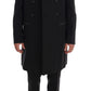 Dolce & Gabbana Elegant Black Double Breasted Wool Suit