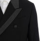 Dolce & Gabbana Elegant Black Double Breasted Wool Suit