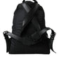 Dolce & Gabbana Black Nylon Crown Embellished Backpack Bag