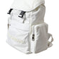 Dolce & Gabbana White Nylon Rubber Logo Backpack Rucksack Bag