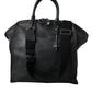 Dolce & Gabbana Black Washed Calfskin Biker Style Shopper Bag