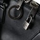 Dolce & Gabbana Black Washed Calfskin Biker Style Shopper Bag