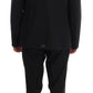 Dolce & Gabbana Elegant Black Wool Three-Piece Suit