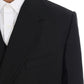 Dolce & Gabbana Elegant Black Wool Three-Piece Suit