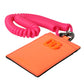 Dolce & Gabbana Orange Pink Leather DG Logo Neck Strap Card Holder Wallet