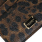 Dolce & Gabbana Brown Leather Leopard Logo Plaque Women Cardholder Wallet